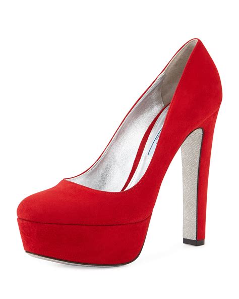 red and white prada heels|prada heels price.